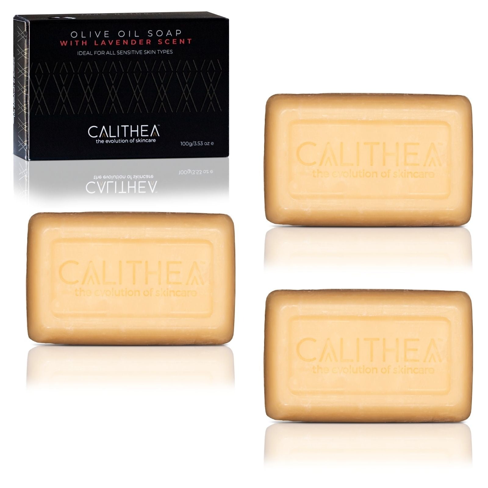 All Natural Olive Oil Soap with Lavender | 3-Pack