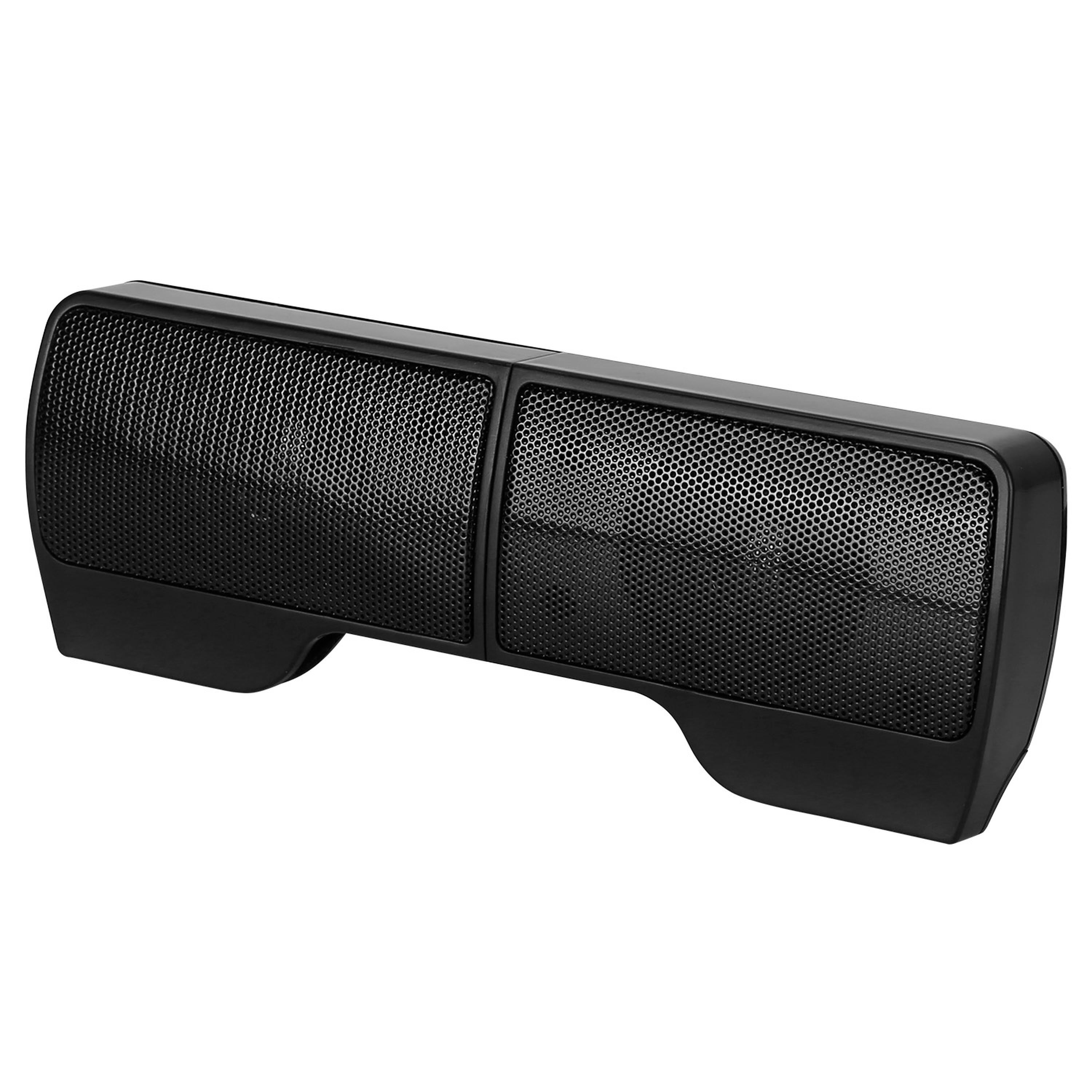 Clip-On Computer Sound Bar Portable USB Stereo Mini Wired Speaker w/ Volume Control 3.5mm Jack For Desktop Computer Laptop Notebook PC Tablets Plug An