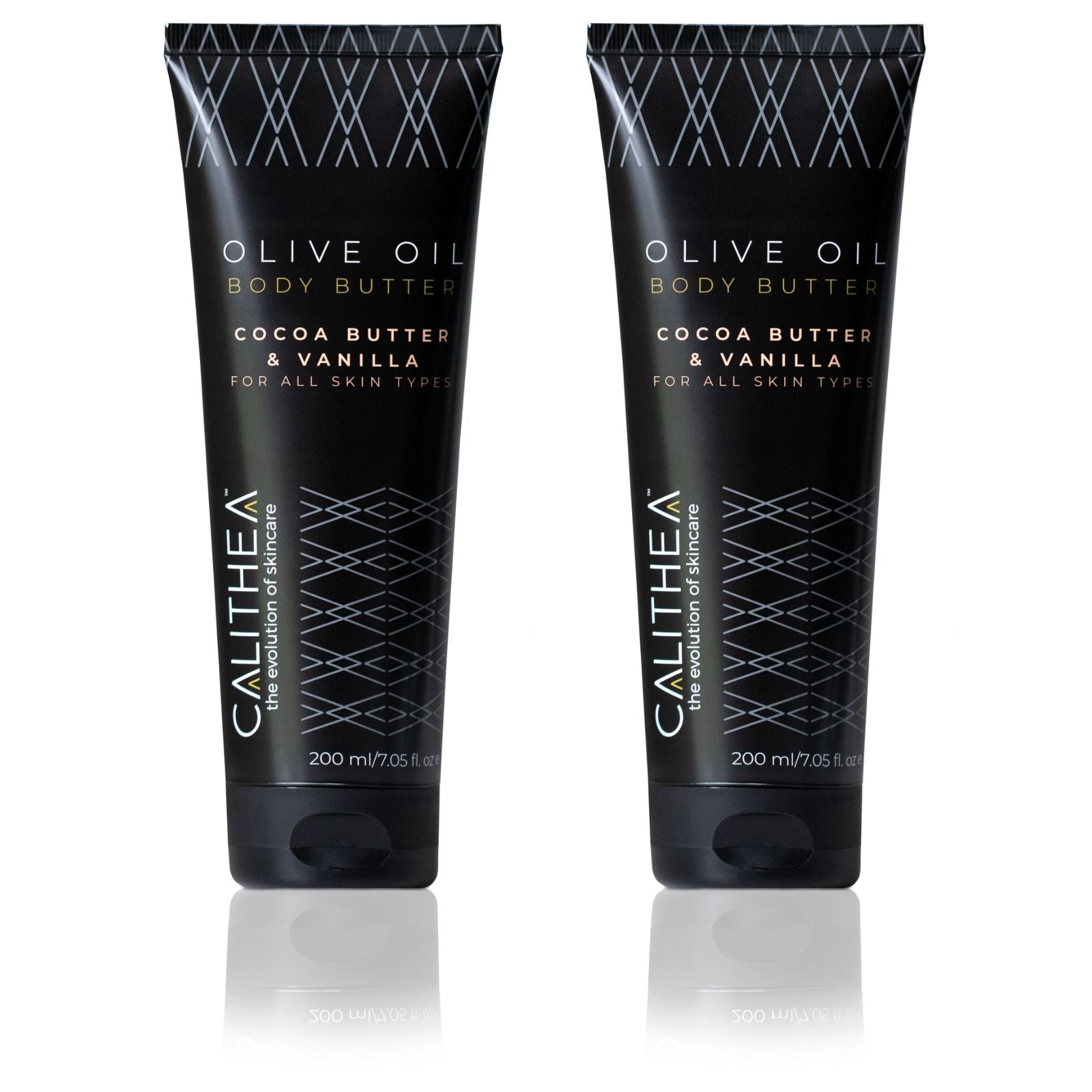 Olive Oil Body Butter - Cocoa Butter & Vanilla - For All Skin Types - 200mL - 2-Pack