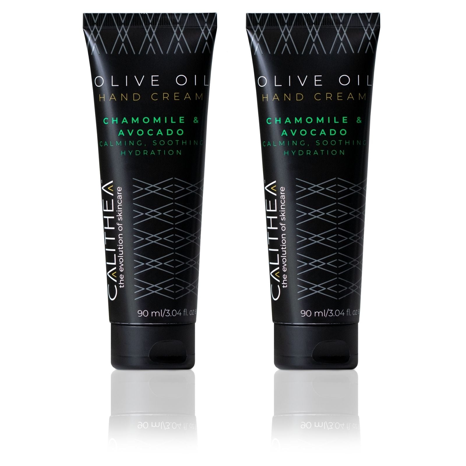 Olive Oil Hand Cream - Chamomile & Avocado - Calming & Soothing Hydration - 90mL - 2-Pack