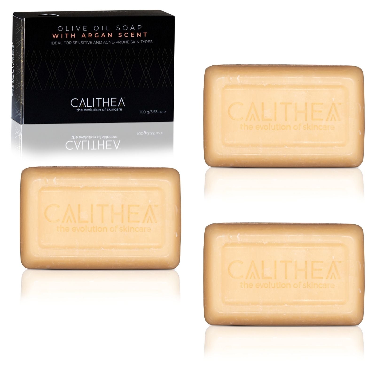 All Natural Olive Oil Soap with Argan | 3-Pack