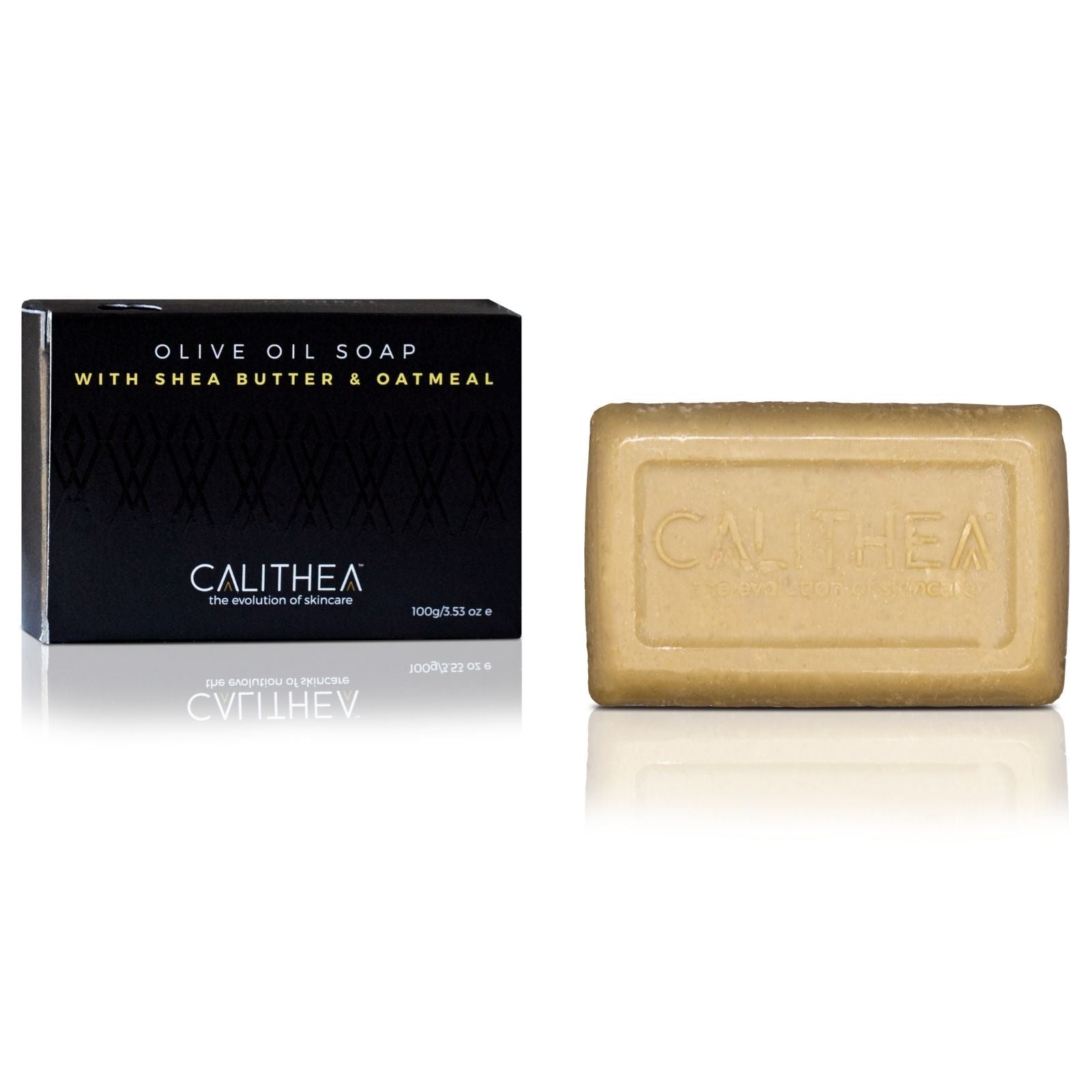 Olive Oil Soap Shea Butter & Oatmeal: 100% Natural Content - 100g