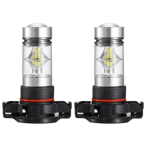 2PCS 1100LM 100W 5202 H16 LED Fog DRL Light Bulb IP68 Waterproof 20 2835 LEDs 360° Beam Angle 6000K White