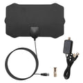 UHF/VHF HDTV Antenna 100 Miles Digital Amplified Indoor 1080P HD TV Antenna Aerial Freeview TV Channels 10ft Coax Cable