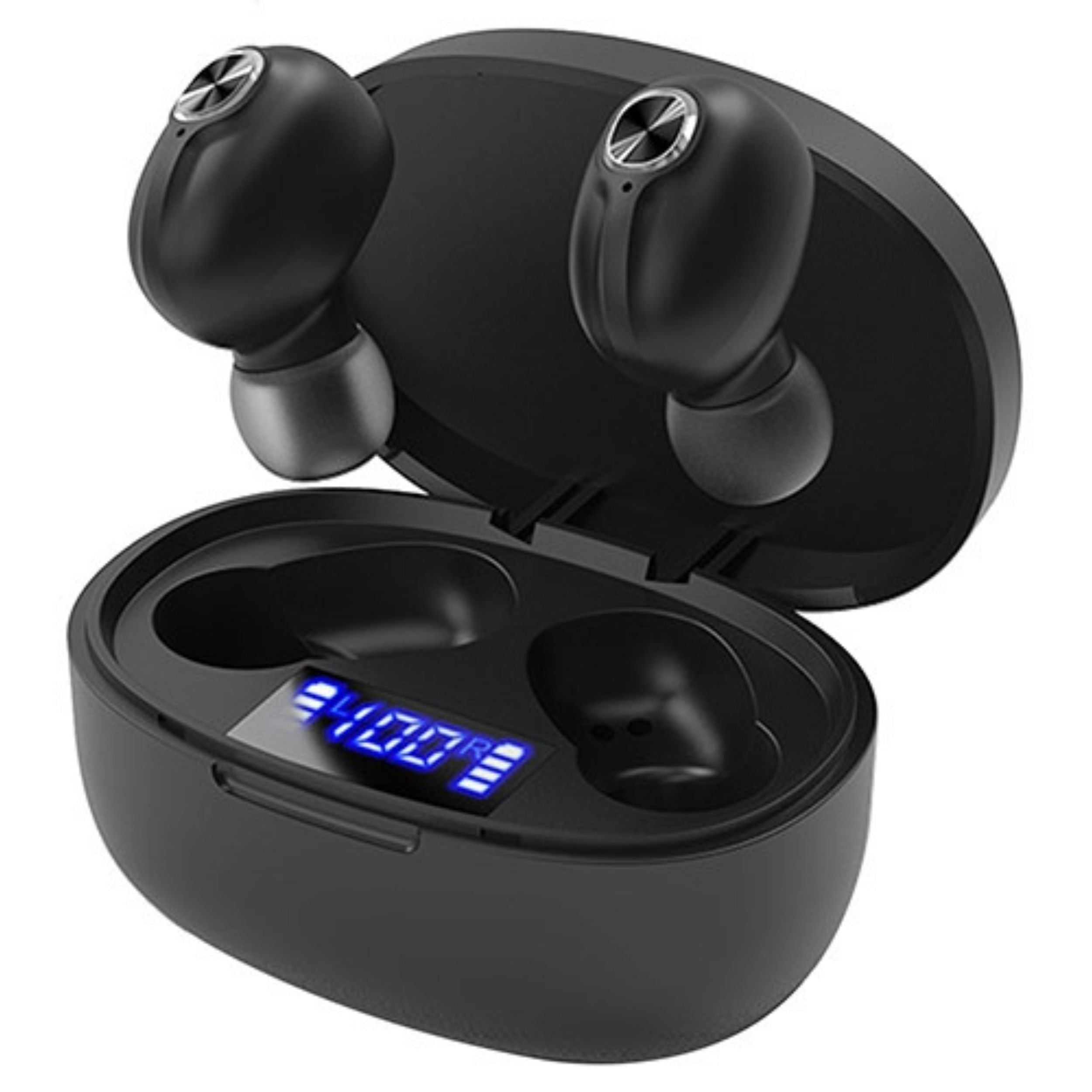 TWS Wireless 5.0 Earbuds - In-Ear Stereo Headset with Noise Canceling, Mic, Magnetic Charging Dock - for Driving, Working, Traveling - Packs & Pieces