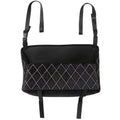 Car Handbag Purse Holder for Front Seat Storage Net Bag Pocket for Car Between Seats Rhinestone Bling Women Automotive Organizer