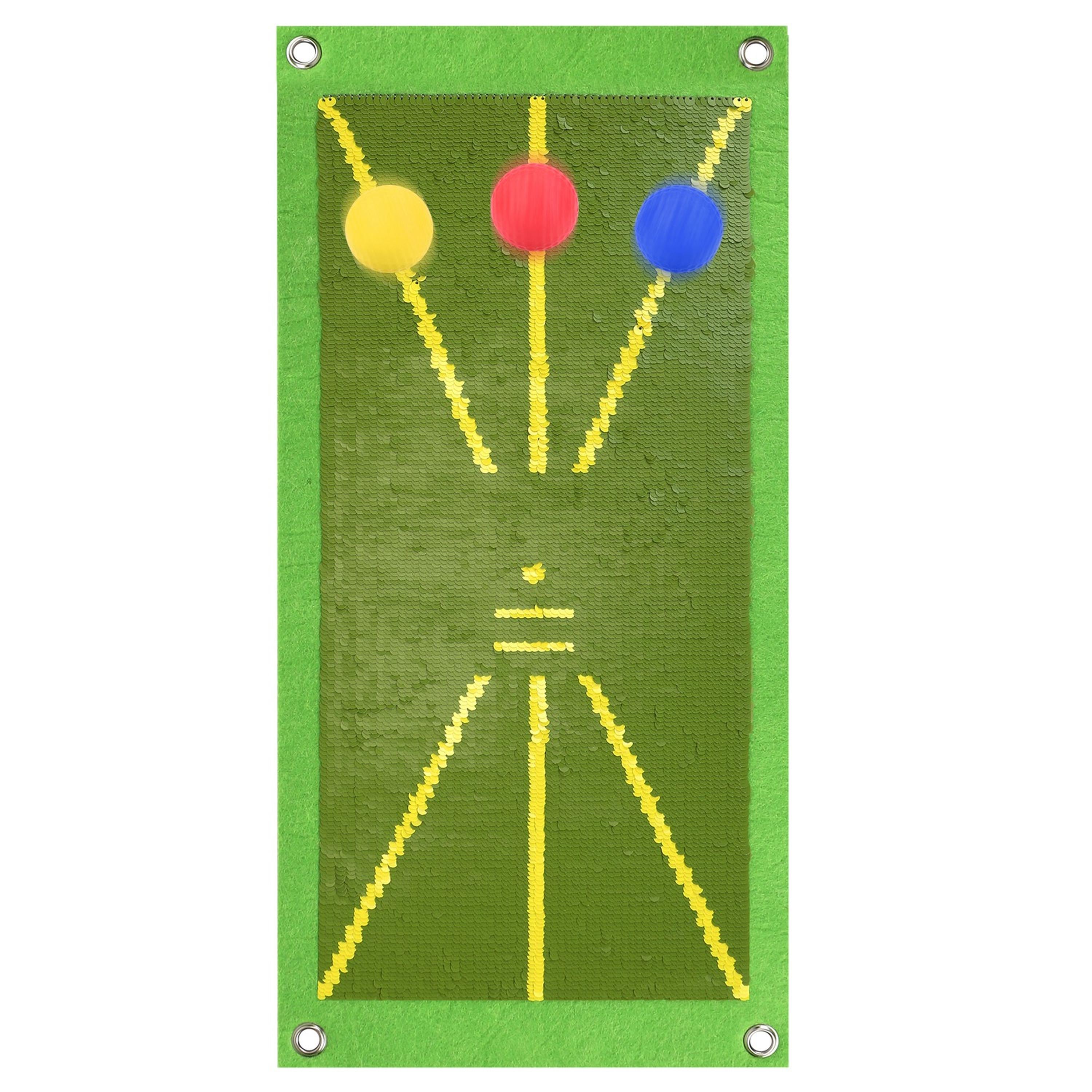 18.85x9.25x0.35in Golf Training Mat for Swing Detection Batting Path Feedback Practice Pad Portable Rolling Golf Training Aid Mat for Indoor Outdoor