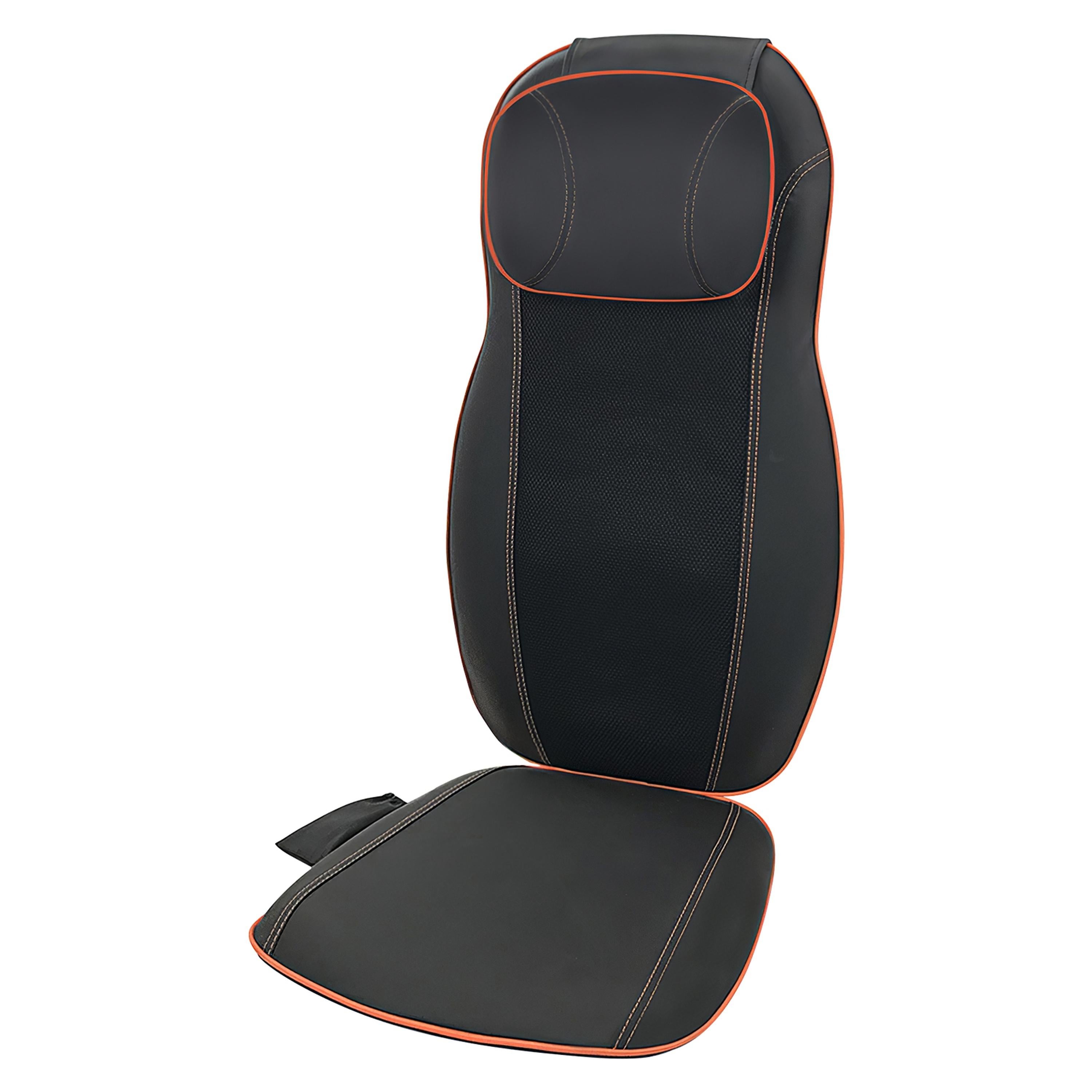 Vibrating Back Massager with Heat Chair Pad Rolling Massage Seat Cushion Electric Heating Massager Thermal Back Massager for Home Car Use