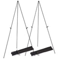 2 Pack Easel Stand for Display 61in Collapsible A Frame Tripod Easel Iron Alloy Drawing Stand with 2 Carry Bags for Wedding Poster Art Drawing Meeting