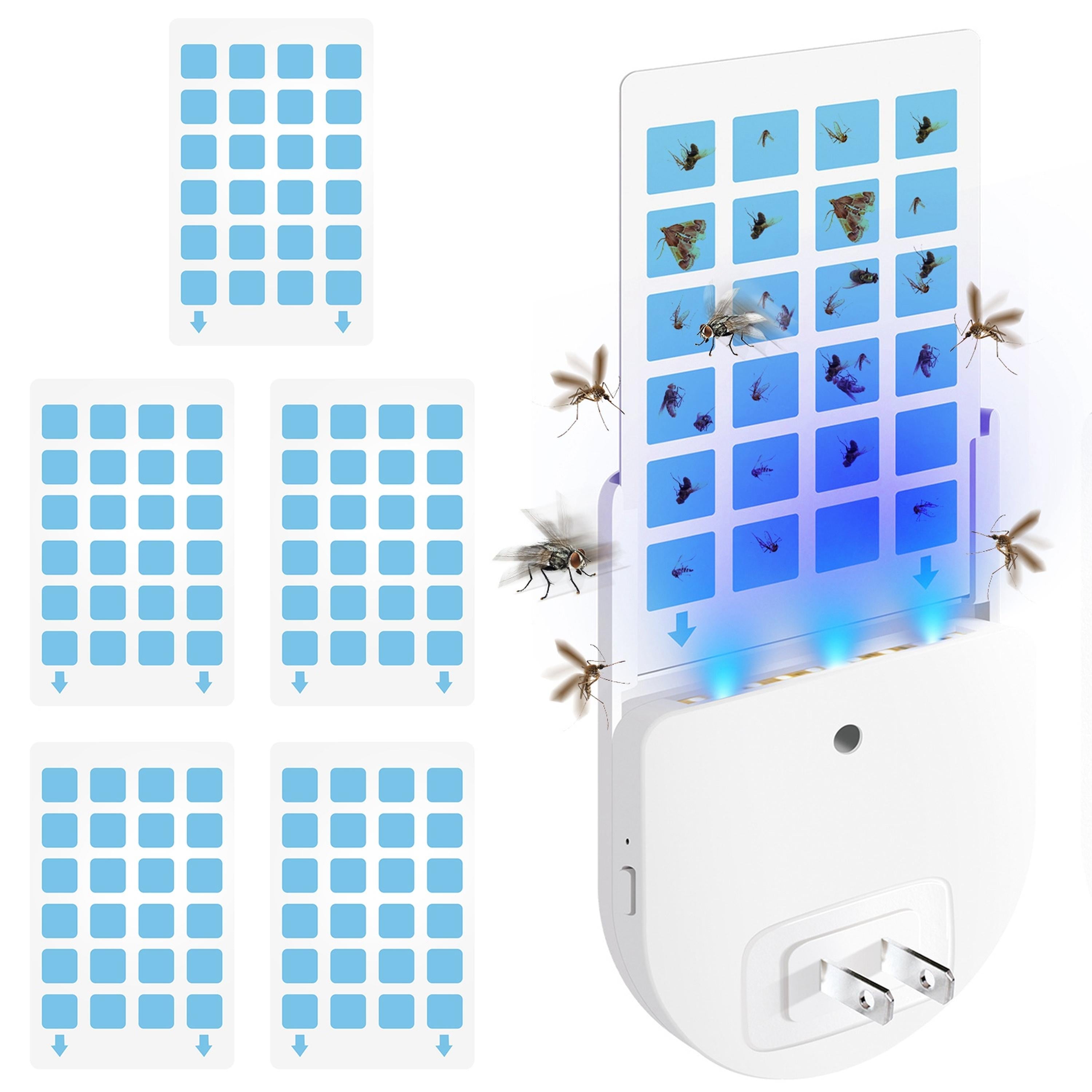 10Pcs Refill Glue Boards For Plug-In Fly Insect Trap Replacement Sticky Glue Cards For Indoor Bug Mosquito Gnat Fruit Fly Insect Catcher