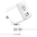 2.4A Wall Charger w MFi Lightning 4ft Cable