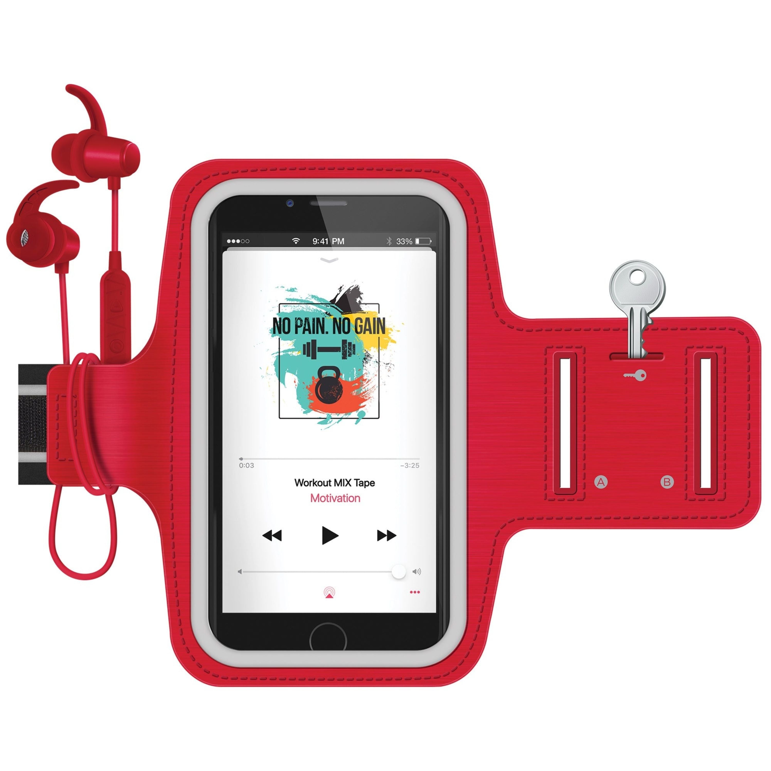 ActiveGear Wireless Earphones + Sports Armband