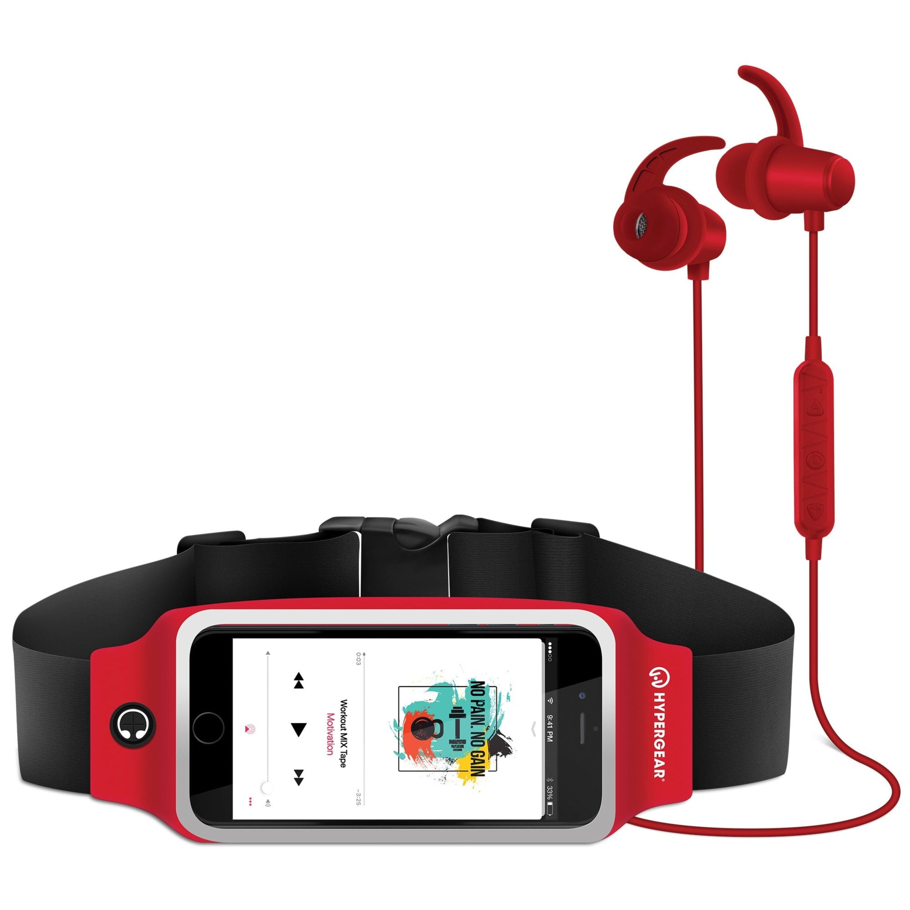 ActiveGear Wireless Earphones + Sport Belt