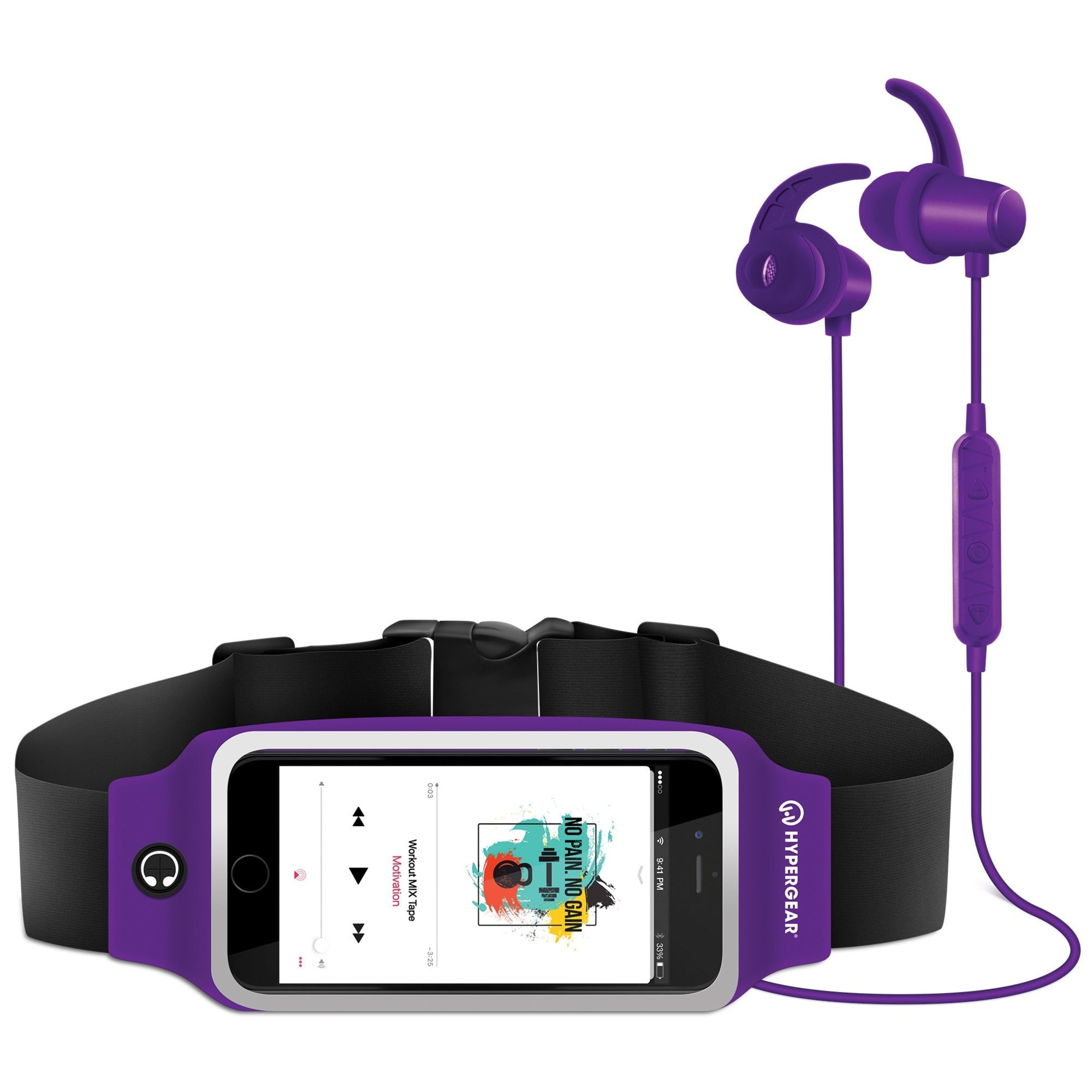 ActiveGear Wireless Earphones + Sport Belt