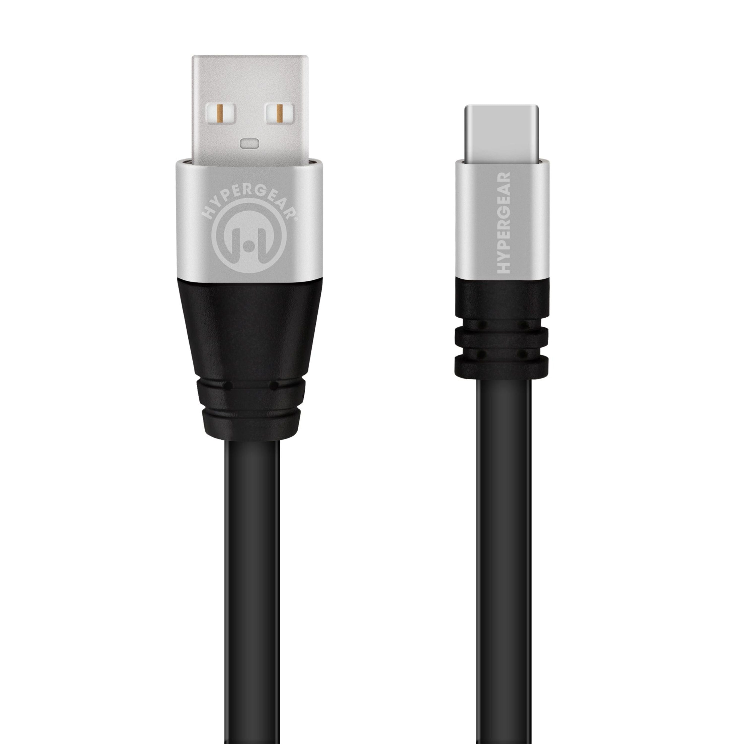 Flexi USB-A to USB-C Charge/Sync Flat Cable 10ft