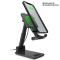 PowerFold Wireless Fast Charge Desktop Stand with Fast Wall Charger & USB-C Cable