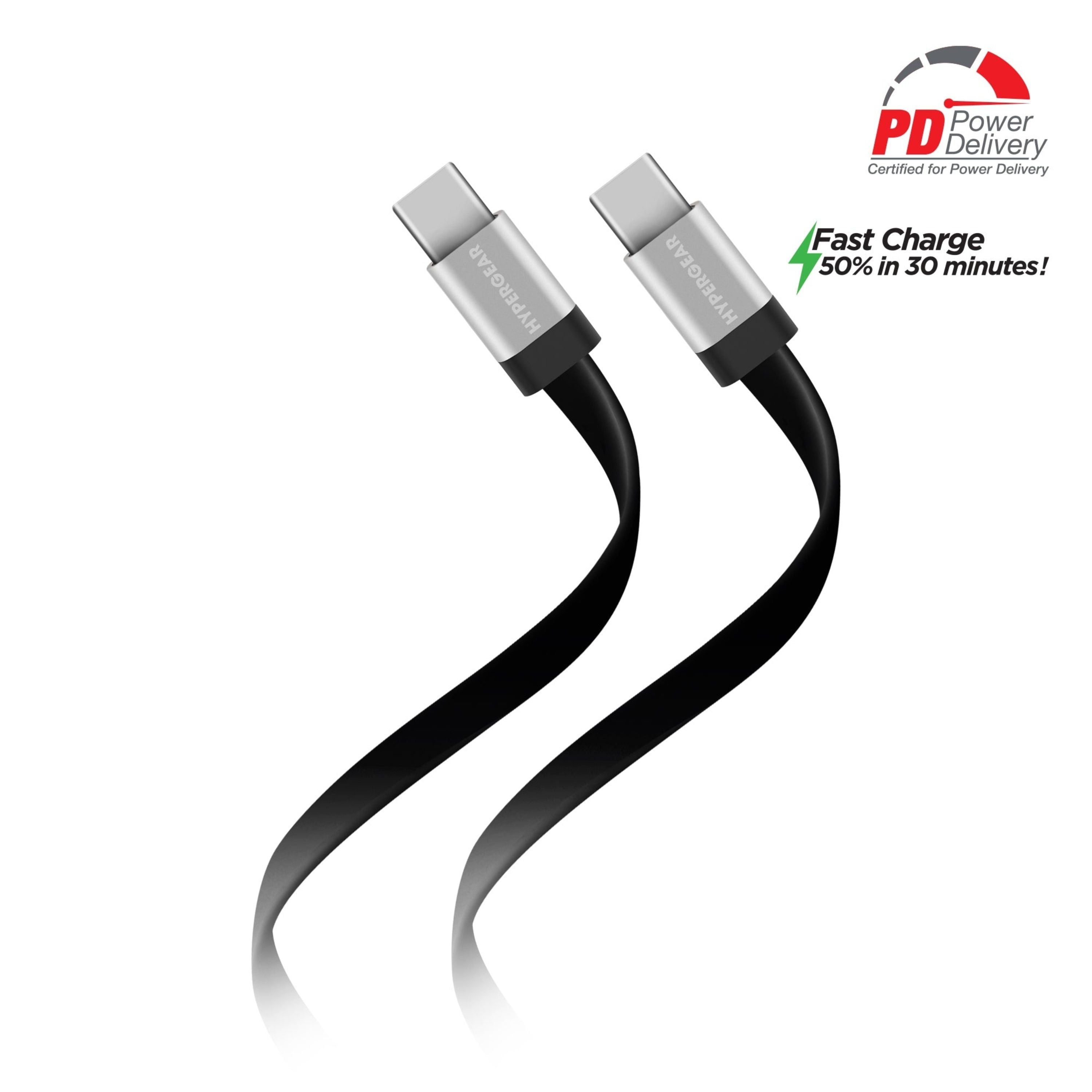 Flexi USB-C to USB-C Flat Cable 6ft