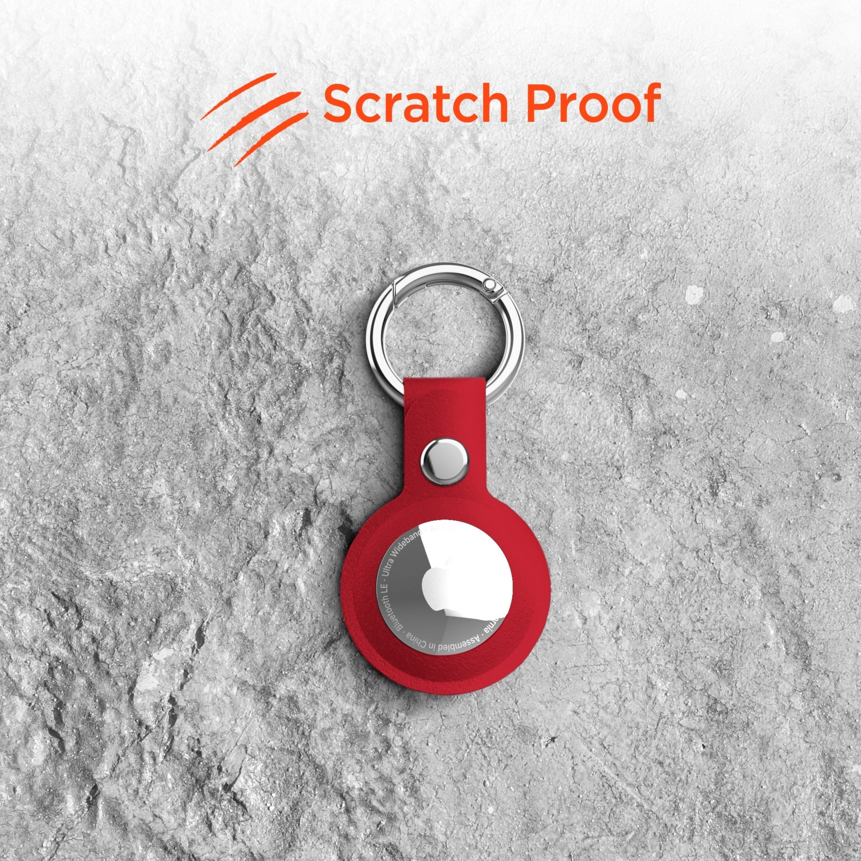 AirCover Vegan Leather Keyring for AirTag