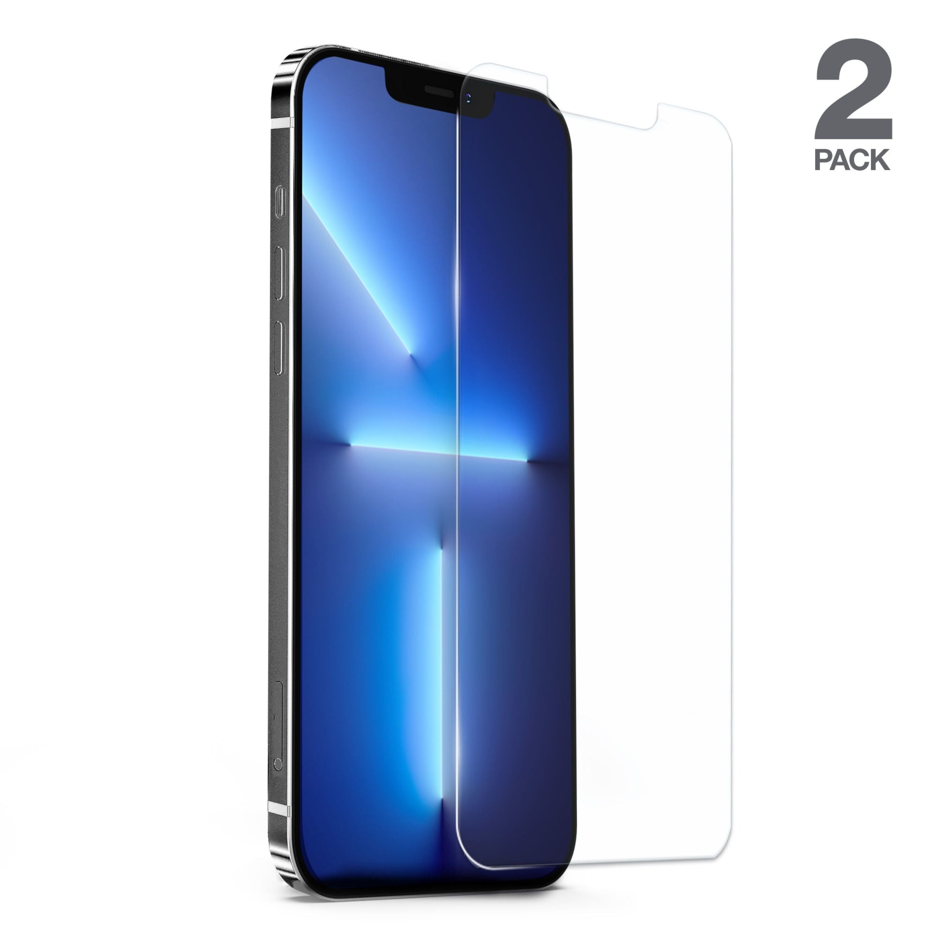 HD Tempered Glass Screen Protector for iPhone 13 Pro Max 2 Pack 