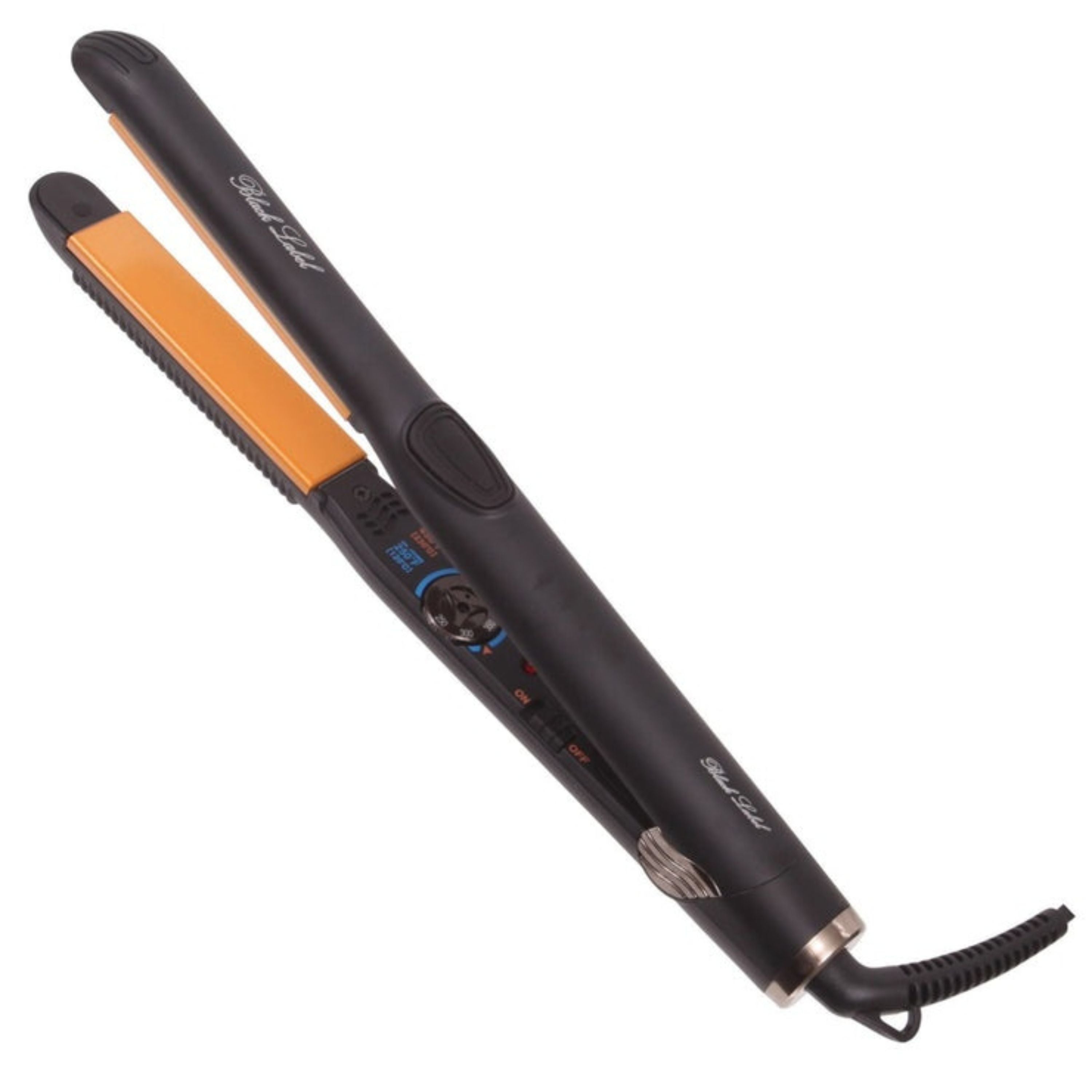 Black Label Professional 1" Infrared & Nano Tech Solid Ceramic Flat Iron