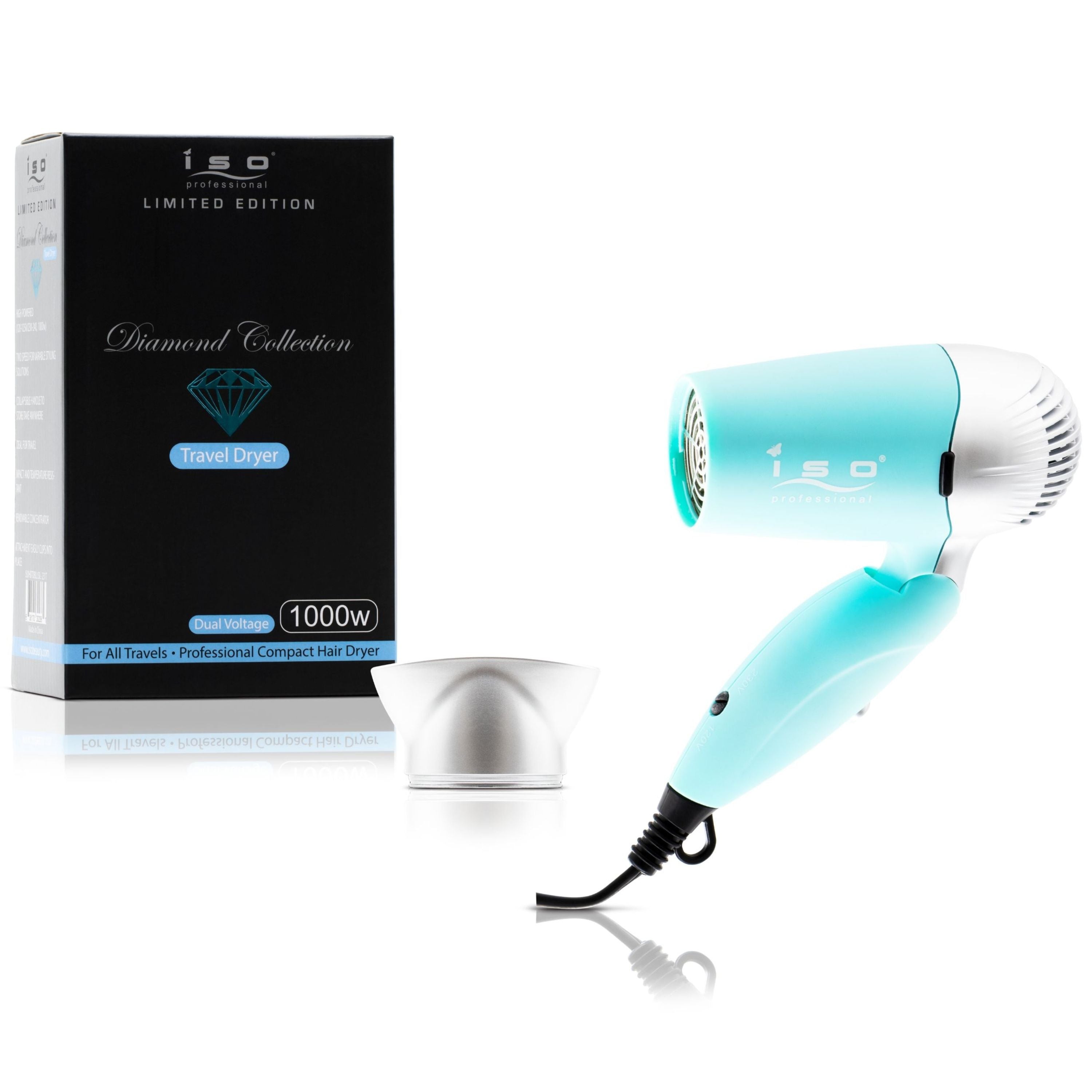 Travel-Perfect Compact Lightweight Dual Voltage Travel Dryer - Diamond Collection