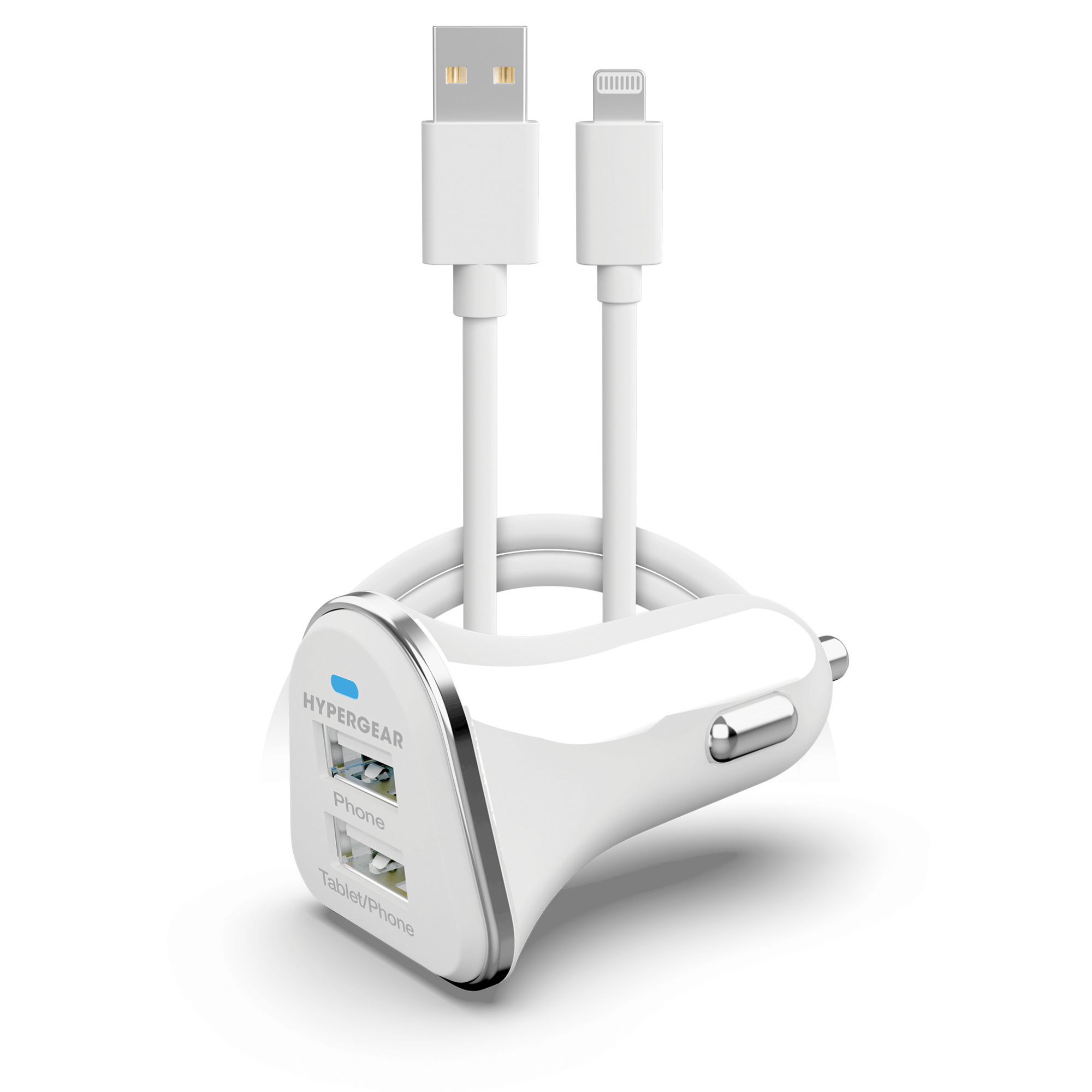 Hi-Power Dual USB 3.4A Car Charger for iPhones iPads and AirPods